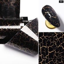 Load image into Gallery viewer, Nail Foils Marble Series Nail Art Transfer Sticker Paper Gold Line Foils Bright Marble Design Decoration Marble Nail Art Stickers Water Transfer Nail Decals Full Wraps Gradient Acrylic Nail Kits for Women Manicure Decoration Accessories
