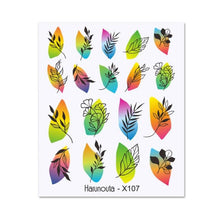 Load image into Gallery viewer, Nails Sticker Nail Art Decorations Flowers Leaves Decals Water Transfer Sliders Woman Face Fruit Foil Manicures Wraps  Water Transfer Nail Decals Sticker For Pretty Girl Self-Adhesive Nail Decals Designer Nail Stickers for Acrylic Decal
