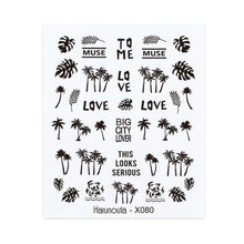 Load image into Gallery viewer, Nails Sticker Nail Art Decorations Flowers Leaves Decals Water Transfer Sliders Woman Face Fruit Foil Manicures Wraps  Water Transfer Nail Decals Sticker For Pretty Girl Self-Adhesive Nail Decals Designer Nail Stickers for Acrylic Decal
