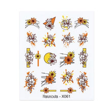 Load image into Gallery viewer, Nails Sticker Nail Art Decorations Flowers Leaves Decals Water Transfer Sliders Woman Face Fruit Foil Manicures Wraps  Water Transfer Nail Decals Sticker For Pretty Girl Self-Adhesive Nail Decals Designer Nail Stickers for Acrylic Decal

