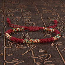 Load image into Gallery viewer, National Style Lucky Red String Bracelet Handmade Braided Knot Charm Bracelets For Women Men Red Bracelet Protection Red Cord Bracelet Adjustable Braided Knot Bracelet
