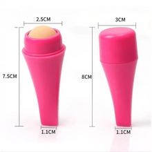 Load image into Gallery viewer, Natural Reusable Oil Resistant Facial Tool Roller Oil Control Rolling Stone Women Makeup Face Skin Care Tool Facial Cleaning Oil Absorption Roller On Ball Suitable for Traveling At Home Or Going Conduct For Facial Massage
