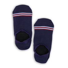 Load image into Gallery viewer, Navy Stripe No Show
