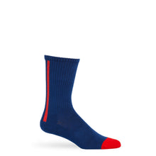 Load image into Gallery viewer, Navy Vertical Stripe Casual Socks
