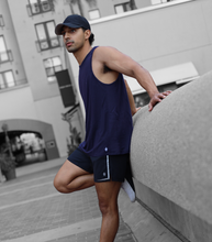 Load image into Gallery viewer, Eucalyptus Performance Tank - Navy
