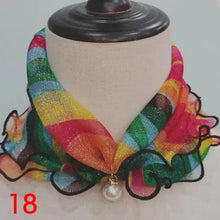 Load image into Gallery viewer, Neck Collars Fashion Scarves for Women And Girls Print Satin Silk Scarf Female Bandana Head Bib Scarfs For Ladies
