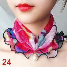 Load image into Gallery viewer, Neck Collars Fashion Scarves for Women And Girls Print Satin Silk Scarf Female Bandana Head Bib Scarfs For Ladies
