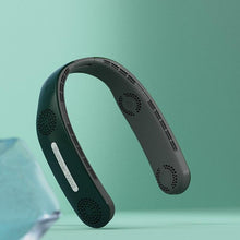 Load image into Gallery viewer, Neck Fan 4 Turbo 2400mAh Portable Ventilator Bladeless Cooling Mute Fan USB Rechargeable Wearable Neckband Fan for Outdoor USB Rechargeable Leafless Hanging Fans Air Cooler Cooling Wearable Neckband Fans

