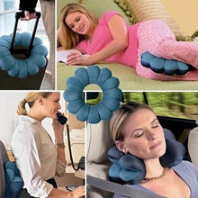 Load image into Gallery viewer, Neck Pillow Microbead Portable Pillow Travel Pillow Memory Foam Neck Pillow Support Comfortable &amp; Breathable Cover Machine Washable Airplane Pillow Use at Home or On The Go To Support Feather Soft Microfiber Neck Pillow Your Neck Work Travel pillow
