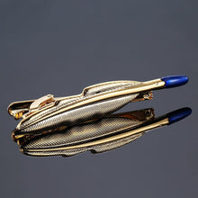 Load image into Gallery viewer, Necktie Tie Clip Feather Mustache Tie Clip Quality Men Unique Tie Clip Glasses Scissors Necktie Pin Beautiful Designs Necktie Clip Tie Clip Men Luxury Vintage Tie Clips
