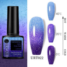 Load image into Gallery viewer, New 2022 Pink Blue Gel Nail Polish UV Color Changing Elegant Luxury Glossy Nail Design For Womens
