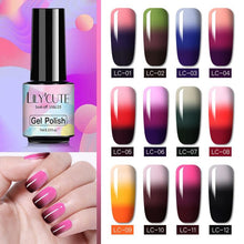 Load image into Gallery viewer, New 2022Fashion  Womens 3-layers Color Changing Gel Nail Polish Long Lasting UV Chameleon Popular Colorful Design For Womens and Girls
