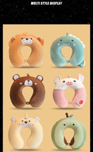 Load image into Gallery viewer, New Animal Memory Cotton U-shaped Pillow Car Neck Pillow Noon Rest Pillow Plane Travel PillowKids Neck  Travel Pillows Cute U-Shaped Animal Pillow for Cars Planes Boys Girls Child Gift Ideas
