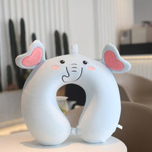 Load image into Gallery viewer, New Animal Memory Cotton U-shaped Pillow Car Neck Pillow Noon Rest Pillow Plane Travel PillowKids Neck  Travel Pillows Cute U-Shaped Animal Pillow for Cars Planes Boys Girls Child Gift Ideas
