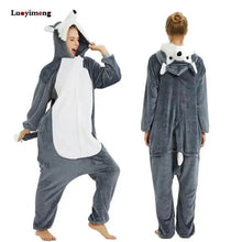 Load image into Gallery viewer, New Animal Pajamas Women Unicorn Sleepwear Panda Pajama Cartoon Overalls Winter Rabbit Nightie Jumpsuit For Winter Girls Unicorn Pajamas Costume Fleece Hooded Animal Sleepwear Christmas Cosplay Unicorn Gift
