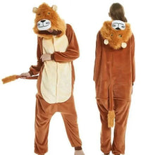 Load image into Gallery viewer, New Animal Pajamas Women Unicorn Sleepwear Panda Pajama Cartoon Overalls Winter Rabbit Nightie Jumpsuit For Winter Girls Unicorn Pajamas Costume Fleece Hooded Animal Sleepwear Christmas Cosplay Unicorn Gift
