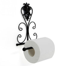 Load image into Gallery viewer, New Arrival Classic Bathroom accessories Vintage Iron Toilet Paper Towel Roll Holder Bathroom Wall Mount Rack Toilet Paper Roll Holder Cast Iron Wall Mounted Toilet Tissue Holder  European Victorian Design
