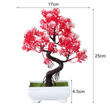 Load image into Gallery viewer, New Artificial Plants Pine Bonsai Potted  Decorative Green Small Trees Fake Flowers Ornament For Home Garden Decoration
