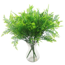 Load image into Gallery viewer, New Artificial Shrubs Boston Fern Grass Fake Green Bushes Indoor Outdoor UV Resistant Indoor Outside For Home Garden Porch Window Décor

