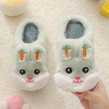 Load image into Gallery viewer, New Autumn Winter Children's Cotton Slippers Cute Home Warm Non-slip Baby Fur Slippers Fashion Home Soft Slippers Memory Foam Indoor Comfy Fuzzy Knitted Slip On Cotton Slippers
