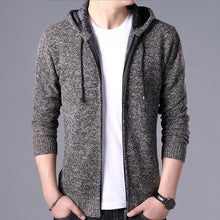 Load image into Gallery viewer, New Autumn Winter Jacket Men Warm Casual Slim Fit Fleece Jacket Elegant Jackets For Men Warm Soft Sweater Solid Jackets Casual Business Men Clothing Lightweight Hooded Jackets
