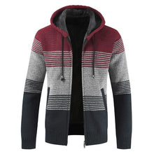 Load image into Gallery viewer, New Autumn Winter Jacket Men Warm Casual Slim Fit Fleece Jacket Elegant Jackets For Men Warm Soft Sweater Solid Jackets Casual Business Men Clothing Lightweight Hooded Jackets
