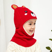 Load image into Gallery viewer, New Baby Girl Winter Hat Warm Bear Skellies Beanies Knitted Cap Kids Balaclava Mask Hats Gorgas Toddler Winter Hat, Baby Winter Hat, Fleece Lined Girls Boys Winter Hat  Kids Winter Hat Scarf Earflap Hood Skull Caps
