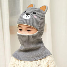 Load image into Gallery viewer, New Baby Girl Winter Hat Warm Bear Skellies Beanies Knitted Cap Kids Balaclava Mask Hats Gorgas Toddler Winter Hat, Baby Winter Hat, Fleece Lined Girls Boys Winter Hat  Kids Winter Hat Scarf Earflap Hood Skull Caps
