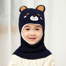 Load image into Gallery viewer, New Baby Girl Winter Hat Warm Bear Skellies Beanies Knitted Cap Kids Balaclava Mask Hats Gorgas Toddler Winter Hat, Baby Winter Hat, Fleece Lined Girls Boys Winter Hat  Kids Winter Hat Scarf Earflap Hood Skull Caps
