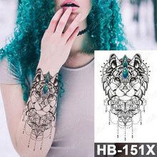 Load image into Gallery viewer, New Big Butterfly Waterproof Temporary Sticker Tattoo Elegant Black Colorful Tattoos Rose For Women Men
