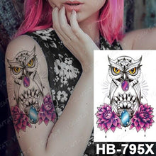 Load image into Gallery viewer, New Big Butterfly Waterproof Temporary Sticker Tattoo Elegant Black Colorful Tattoos Rose For Women Men
