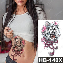 Load image into Gallery viewer, New Big Butterfly Waterproof Temporary Sticker Tattoo Elegant Black Colorful Tattoos Rose For Women Men
