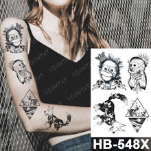 Load image into Gallery viewer, New Big Butterfly Waterproof Temporary Sticker Tattoo Elegant Black Colorful Tattoos Rose For Women Men
