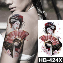 Load image into Gallery viewer, New Big Butterfly Waterproof Temporary Sticker Tattoo Elegant Black Colorful Tattoos Rose For Women Men
