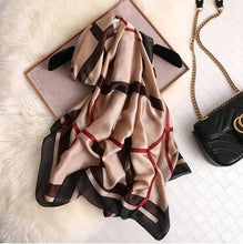 Load image into Gallery viewer, New Brand Designer Luxury  Winter Long Silk Scarf Shawls Wraps Print Cotton Scarf Stylish Head Wraps Scarves Hijabs Neck Scarves Lady Hijab For Female
