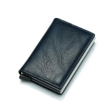 Load image into Gallery viewer, New Carbon Fiber Card Holder Wallets Luxury Men  Black Magic Leather Cool Slim Mini Wallet Small Money Bag Male Purses Magnet Closure Wallet
