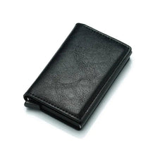 Load image into Gallery viewer, New Carbon Fiber Card Holder Wallets Luxury Men  Black Magic Leather Cool Slim Mini Wallet Small Money Bag Male Purses Magnet Closure Wallet
