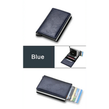 Load image into Gallery viewer, New Carbon Fiber Card Holder Wallets Luxury Men  Black Magic Leather Cool Slim Mini Wallet Small Money Bag Male Purses Magnet Closure Wallet
