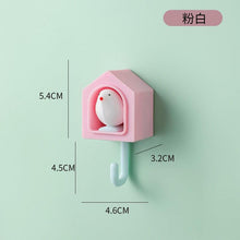 Load image into Gallery viewer, New Cartoon Bird Hook Self Adhesive Dormitory Bedroom Door Hangers Hooks Key Umbrella Towel Cap Coat Rack Wall Decoration Rack Creative Adhesive Coat Hook Cute Bird Hooks Decorative Wall Hooks Key Holder
