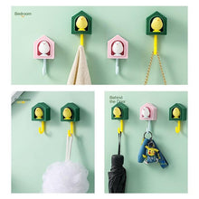 Load image into Gallery viewer, New Cartoon Bird Hook Self Adhesive Dormitory Bedroom Door Hangers Hooks Key Umbrella Towel Cap Coat Rack Wall Decoration Rack Creative Adhesive Coat Hook Cute Bird Hooks Decorative Wall Hooks Key Holder
