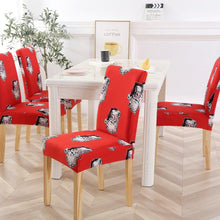 Load image into Gallery viewer, New Chair Covers Spandex Stretch Chair Covers Dining Slipcover Decorative Chair Cover floral For Kitchen Wedding Banquet Hotel Stretch Armless Chair Slipcover for Dining Room Seat Cushion, Spandex Kitchen Parson Chair Protector Cover, Removable &amp; Washable
