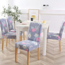 Load image into Gallery viewer, New Chair Covers Spandex Stretch Chair Covers Dining Slipcover Decorative Chair Cover floral For Kitchen Wedding Banquet Hotel Stretch Armless Chair Slipcover for Dining Room Seat Cushion, Spandex Kitchen Parson Chair Protector Cover, Removable &amp; Washable
