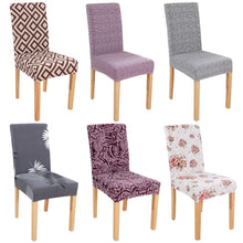 Load image into Gallery viewer, New Chair Covers Spandex Stretch Chair Covers Dining Slipcover Decorative Chair Cover floral For Kitchen Wedding Banquet Hotel Stretch Armless Chair Slipcover for Dining Room Seat Cushion, Spandex Kitchen Parson Chair Protector Cover, Removable &amp; Washable

