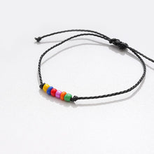 Load image into Gallery viewer, New Charm Bracelet For Friendship Couples 2pcs/set Volcanic Stone Bracelet Bead Bangles Natural Stone Bracelets Set Friendship Hand Woven Braided Stretch String Adjustable For Couples
