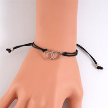 Load image into Gallery viewer, New Charm Bracelet For Friendship Couples 2pcs/set Volcanic Stone Bracelet Bead Bangles Natural Stone Bracelets Set Friendship Hand Woven Braided Stretch String Adjustable For Couples
