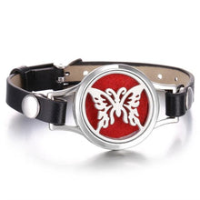 Load image into Gallery viewer, New Charming Bracelet Aromatherapy Essential Oil Diffuser Locket Bracelets Adjustable Genuine Leather Wrap Essential Oil Diffuser Bracelet Valentine's Day Present Aromatherapy For Women
