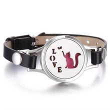 Load image into Gallery viewer, New Charming Bracelet Aromatherapy Essential Oil Diffuser Locket Bracelets Adjustable Genuine Leather Wrap Essential Oil Diffuser Bracelet Valentine's Day Present Aromatherapy For Women
