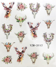 Load image into Gallery viewer, New Christmas Water Decal Nail Art Nail sticker New Year Slider Tattoo Full Cover Santa Claus Snowman Designs Xmas Decals 3D Wave Design Decoration for Women Girls Tape Nail Art Stickers Decal Decoration  Nail Art Accessories Decoration Decal
