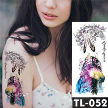 Load image into Gallery viewer, New Colorful And Black Womens Tattoo Temporary Flower Waterproof Elegant Modern Tattoo Realistic Design
