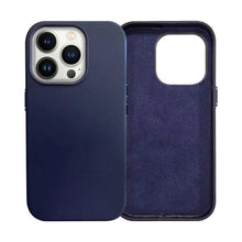 Load image into Gallery viewer, New Colorful Leather For iPhone 14 13 Pro Max Mini Magnet Case Cover Wireless Charging Drop Protect Covers Shockproof Slim Back Cover Leather Case For iPhone Slim and Aesthetic iPhone 14 case
